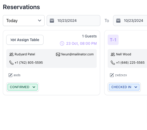 Des réservations de tables optimisées